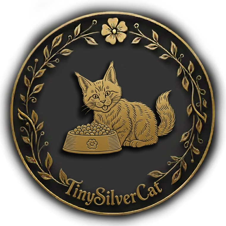 Diversification TinySilverCat — introduction progressive de croquettes, viande crue et pâtée de qualité